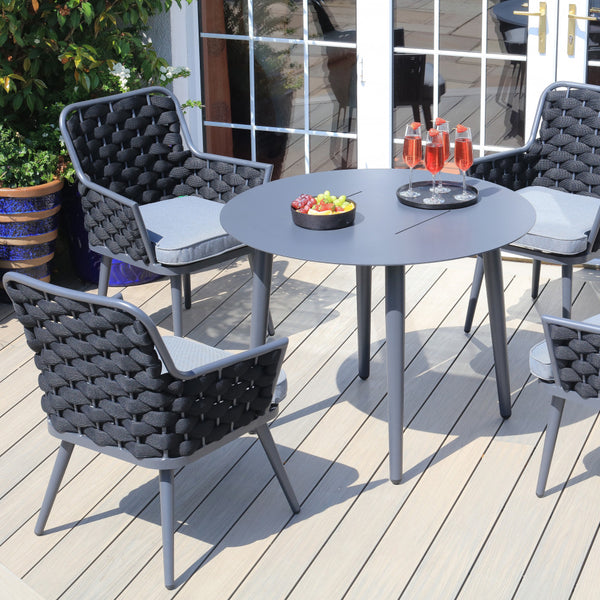 Bordeaux - 4 Seater Set with Round Table