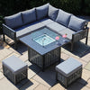 Chaumont - Small Dining Set with Firepit