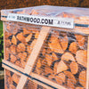 Hardwood Firewood 1.55m³ - 625kg Kiln Dried (4 Row) Pallet