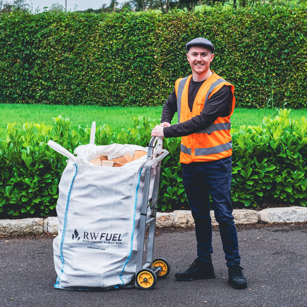 200kg Kiln Dried Hardwood - 2 Trolley Bags with 2 bags of kindling