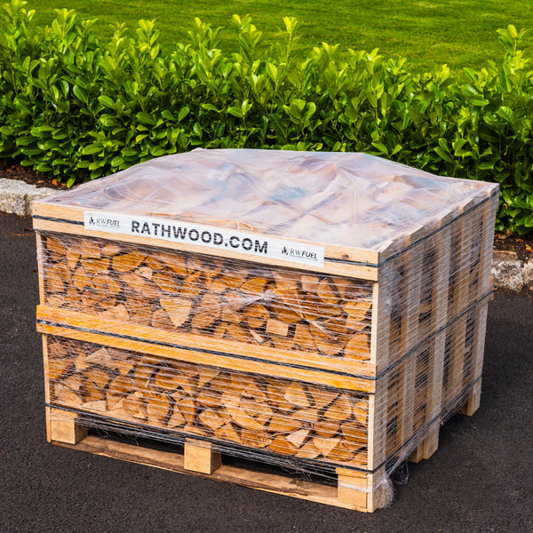 Hardwood Firewood 1m³ - 400kg Kiln Dried (4 Row) Pallet