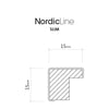 Nordic Line Slim Black, 50cmx70cm wall frame