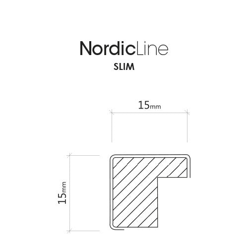 Nordic Line Slim Black, 50cmx70cm wall frame