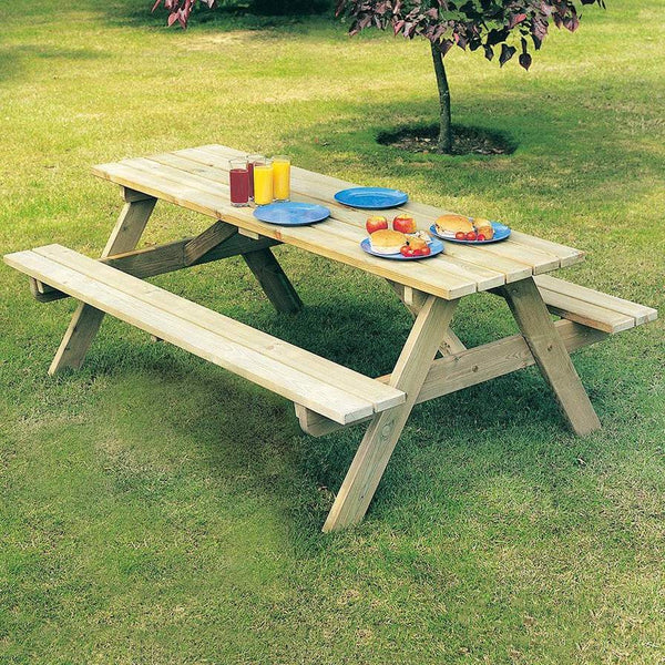 Alexander Rose Malu Scandi Pine Picnic Bench 5ft