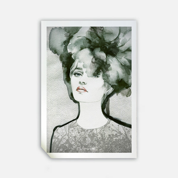 Flower Girl, 50cmx70cm wall art