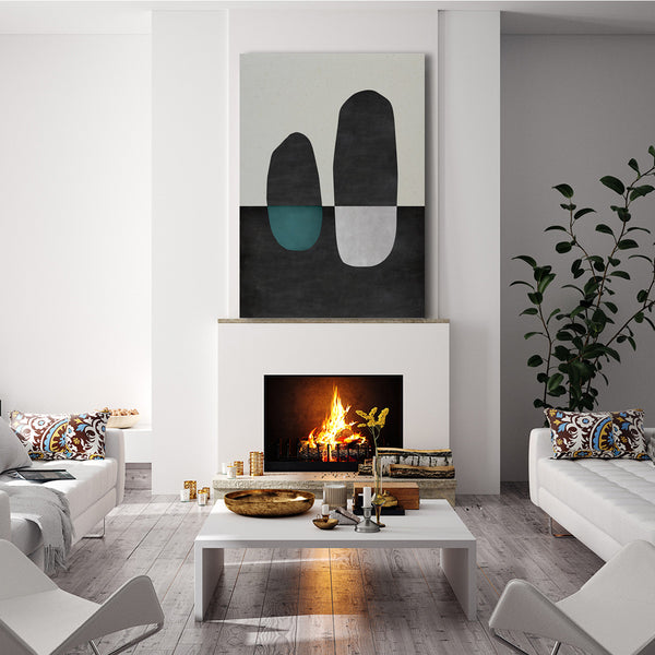 Icebergs, 90cmx120cm canvas print