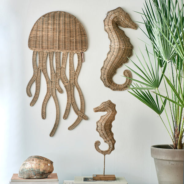 RR Rattan Jellyfish Wall Decoration