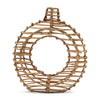 Rustic Rattan Round Decoration Vase M