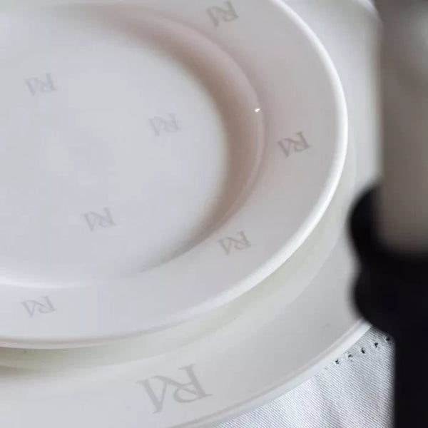 RM Monogram Breakfast Plate