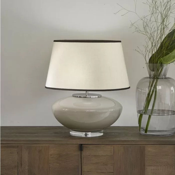 RM Glass Bauble Table Lamp Flax