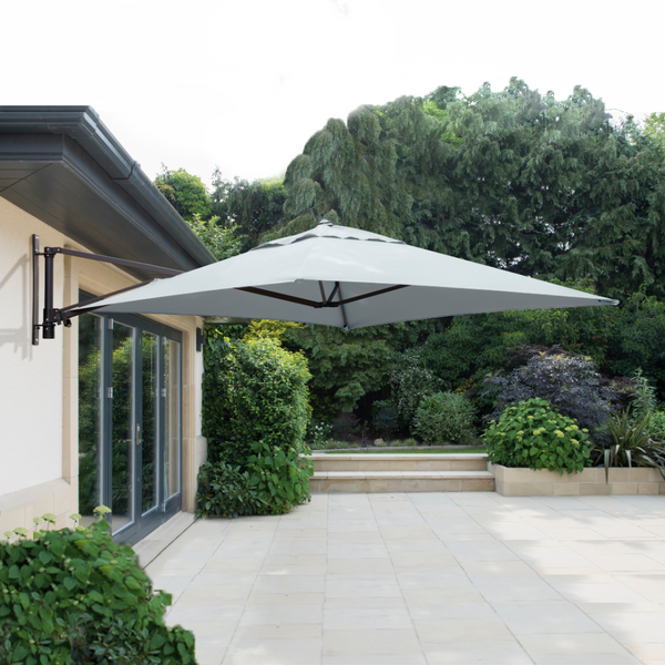 Wall Mounted Cantilever Parasol (Grey)