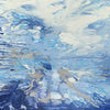 Blue Splash II, 80cmx80cm mixed media