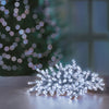 50 M-A B-O White LEDs Clear Cable Lights With Timer