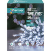 50 M-A B-O White LEDs Clear Cable Lights With Timer