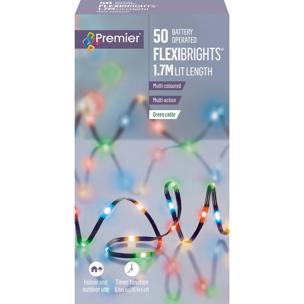 50L Battery Operated  Soft Flexibright LED with Timer- Multi-Coloured