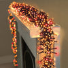 720 Multi Action LED Cluster Christmas Lights with Timer - Vintage Gold & Red