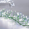 288L LED UltraBright Cluster Garland Green Wire- White