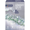 430L LED UltraBright Cluster Garland Green Wire- White