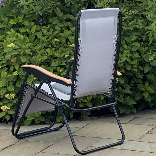 Light Grey Deluxe Zero Gravity Relaxer Chair