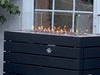 Muztag - Stockholm Firepit Table, 95x50x71cm (Black)