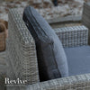 Kansas - Corner Sofa Set with Rectangular Table (Light Grey)