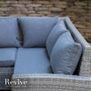 Kansas - Corner Sofa Set with Rectangular Table (Light Grey)
