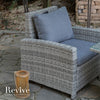 Kansas - Corner Sofa Set with Rectangular Table (Light Grey)