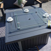 Cyprus-Gas Firepit Table(Grey)