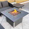 Cyprus-Gas Firepit Table(Grey)