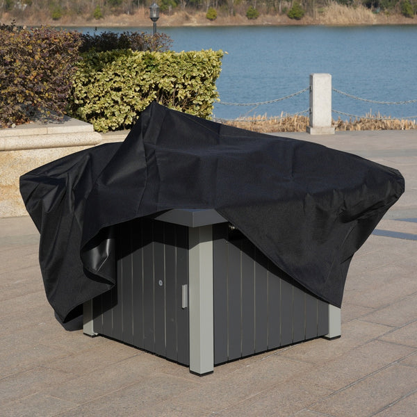 Cyprus-Gas Firepit Table(Grey)