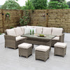 Chester - Corner Sofa Set with Rising Table