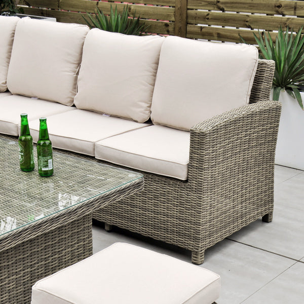 Chester - Corner Sofa Set with Rising Table