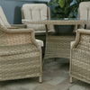 Hampton - 6 Seat Set with 135cm Round Table (Sand Colour Cushions)