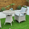 Sorrento - Bistro Set with 70cm Round Table (White Washed)