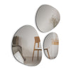 Modern Mirror 3-Piece Set - Silver